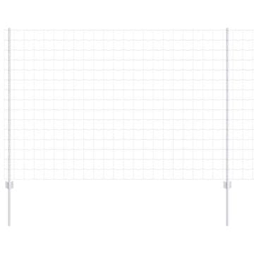 Vidaxl Ograja z varjeno žico 10 x 1,6 m (Š x V) Jeklo vroče pocinkano