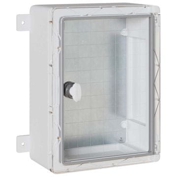 Vidaxl Nadzorna omara Siva 32 x 15 x 35 cm ABS plastika