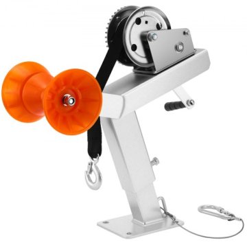 VEVOR Nosilec vitla za prikolico z valjčkom 440x190x370 mm 544 kg srebrn