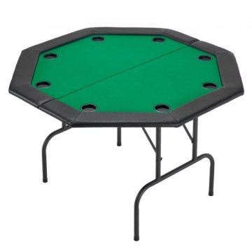 VEVOR Zložljiva poker miza za 8 igralcev 1260x1260x750 mm črna