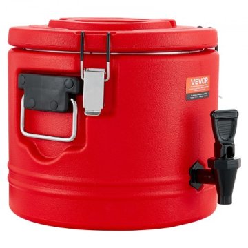 VEVOR Izoliran razpršilnik za pijačo 295x295x275 mm 8L srebrne barve