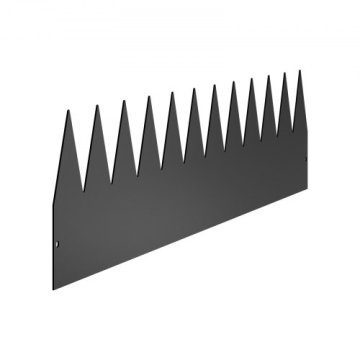 VEVOR Robnik za vrt 1016x203x015 cm črn kovinski