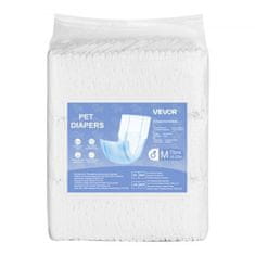 VEVOR Enkratne plenice za psa moške 65x20 cm M 144 kosov