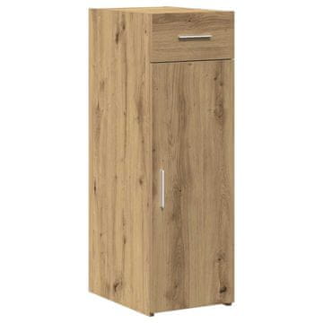 Vidaxl Strani šal s predalom Umetni hrast 30 x 42,5 x 93 cm