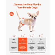 VEVOR Enkratne plenice za psičke ženske 340x280 mm XS 96 kosov