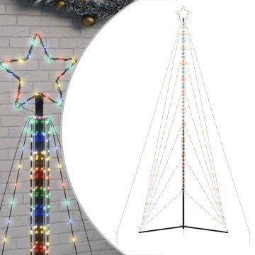 Vidaxl LED božično drevo 861 LED barvita 478 cm