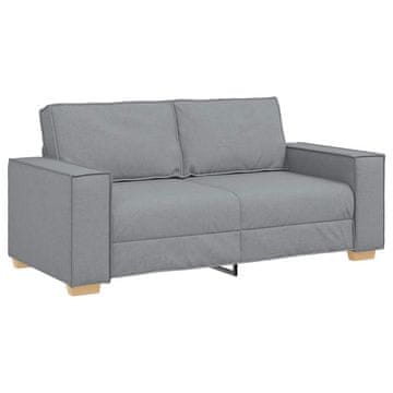 Vidaxl Dvosed svetlo siv 180x78x84 cm blago