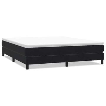 Vidaxl Box spring postelja brez vzmetnico črna 180x210 cm žamet