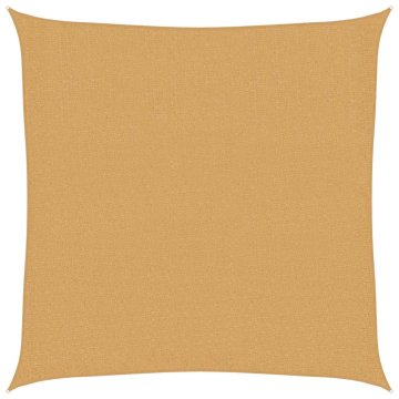 Vidaxl Senčno jadro 160 g/m² kvadratno peščeno 2,5x2,5 m HDPE