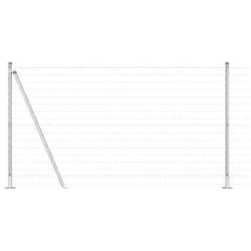 Vidaxl Varjena žična ograja z betonsko podlago 10 x 1,2 m (Š x V)