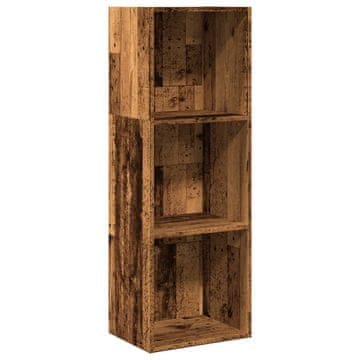 Vidaxl Knjižna omara starinski les 40x30x114 cm inženirski les
