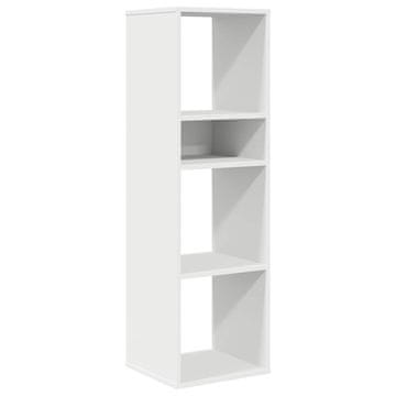 Vidaxl Knjižna omara bela 34x31x112 cm inženirski les