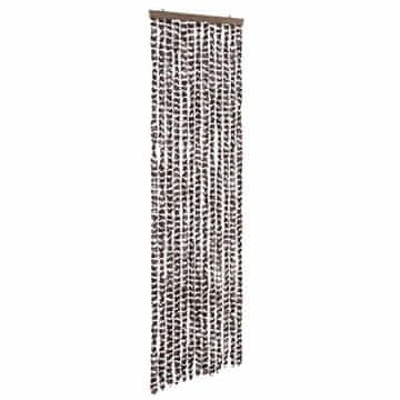 Vidaxl Zavesa proti mrčesu bež in rjava 56x200 cm šenilja