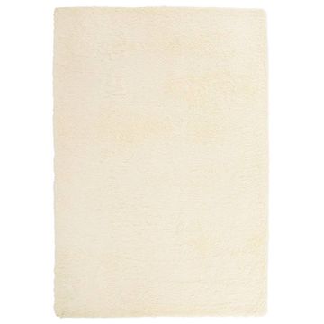 Vidaxl Visoka košata preproga NAVARRA krem 200x290 cm poliester