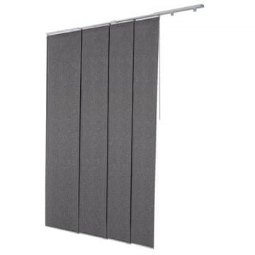 VEVOR Panelne zavesa 218x243x7 cm temno siva
