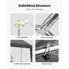 VEVOR Avto nadstrešek 305x609x287 m Siva