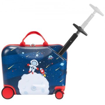 VEVOR Otroški kovček na kolesih 470x275x370 mm Modra