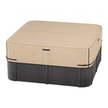 VEVOR Pokrov za masažno kad 216x216x508 cm rjav