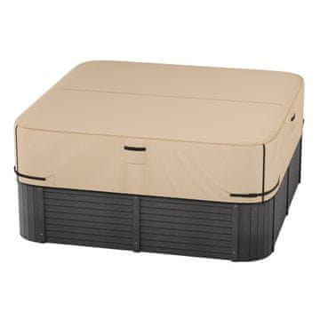 VEVOR Pokrov za masažno kad 2285x2285x508 mm rjav