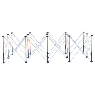 VEVOR Delovna miza 2445x1255x865 mm Zložljiva shramba