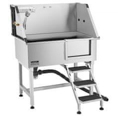 VEVOR Postaja za pranje psov 961x62x122 cm srebrna