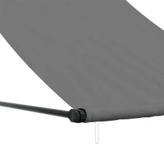 Vidaxl Zložljiva tenda antracit 100x150 cm tkanina in jeklo