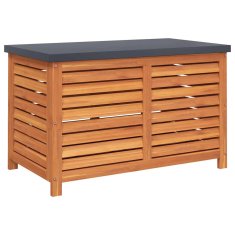 Vidaxl Vrtna škatla za shranjevanje 60x50x55 cm trden evkaliptusov les