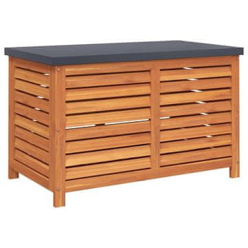 Vidaxl Vrtna škatla za shranjevanje 60x50x55 cm trden evkaliptusov les