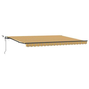 Vidaxl Tkanina za senčnik večbarvno 450 × 350 cm Poliester
