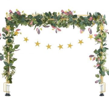 VEVOR Miza Arch Stojalo Nastavljiva Višina 33-1067 cm Dolžina 711-2489 cm Zlata