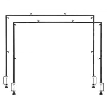 VEVOR Miza Arch Stojalo Nastavljiva Višina 33x71x1067 cm Črna