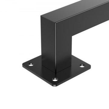 VEVOR Ograja za stopnice 910x8x7 cm Črna