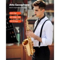 VEVOR Alto saksofon 66x21x12 cm zlata