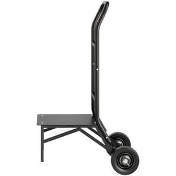 VEVOR Stojalo za zložljive stole 77x508x119 cm Črno