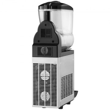 VEVOR Aparat za zamrznjene pijače 15L enojni rezervoar 205x535x810 mm črn