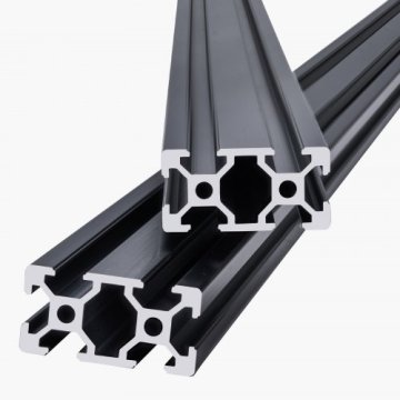 VEVOR Aluminijasti ekstrudirani profil 2040 T režica 1000x20x40 mm črna