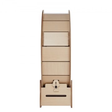 VEVOR Kolesce za mačke 91x318x97 cm rjave barve