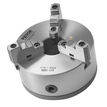 VEVOR Stružnica 3-čeljustni samocentrirajoči primež 160x110 mm kovinski