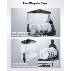 VEVOR Aparat za zamrznjene pijače 15L enojni rezervoar 205x535x810 mm črn