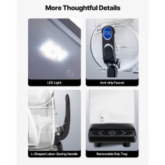 VEVOR Aparat za zamrznjene pijače 15L enojni rezervoar 205x535x810 mm črn