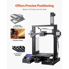 VEVOR Aluminijasti ekstrudirani profil 2040 T režica 1000x20x40 mm črna