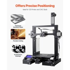 VEVOR Aluminijasti ekstrudirani profil 2020 T utor 1500x20x20 mm črn