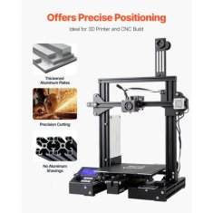 VEVOR Aluminijasti ekstrudirani profil 4040 T režo 600x40x40 mm črn