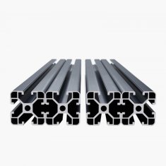 VEVOR Aluminijasti ekstrudirani profil 4040 T režo 1000x40x40 mm črn