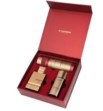 Amber Oud Ruby Edition - EDP 75 ml + EDP 30 ml + dezodorant v spreju 200 ml