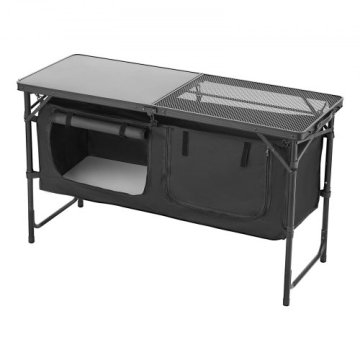 VEVOR Kamp kuhinjska miza 56x63x110 cm črna