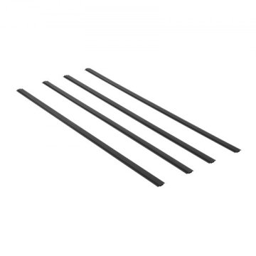 VEVOR Zasebni letvici dvojni zid z krili 2350x365x78 mm črna