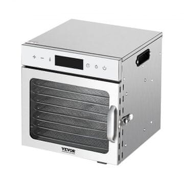 VEVOR Sušilnik hrane 8 pladnjev 300x305x310 mm iz nerjavečega jekla