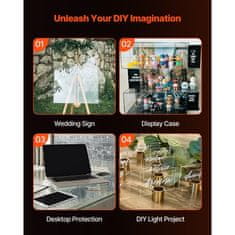 VEVOR Akrilna plošča 2 kosa 61x914x06 cm prozorna