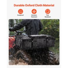 VEVOR ATV zadnja torba za shranjevanje 50 L 92x48x27 cm črna